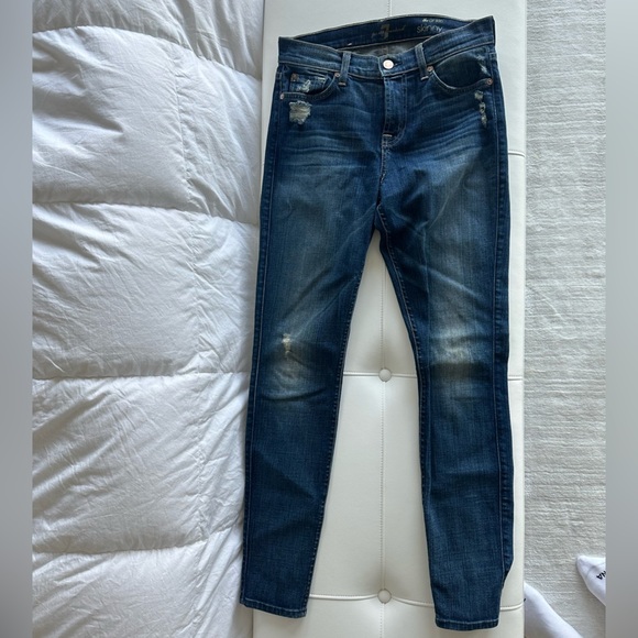 Seven 7 skinny jeans size 26 blue - Picture 1 of 4
